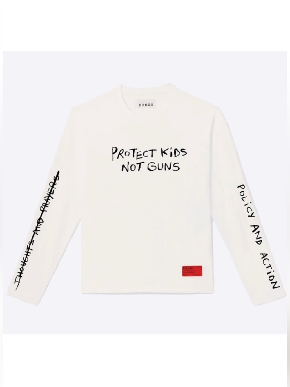 CHNGE: ‘Kids Not Guns’ Long Sleeve Tee